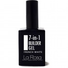 La Rosa 7 in1 Builder Gel in the bottle FRENCH WHITE 15 ml