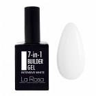 La Rosa żel do paznokci budujący w butelce 7w1 - Intensive White 15 ml