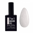 La Rosa 7 in1 Builder Gel in the bottle Milky White with Glitter 15 ml