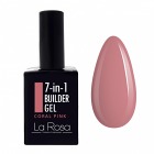 La Rosa 7 in1 Builder Gel in the bottle Coral Pink 15 ml